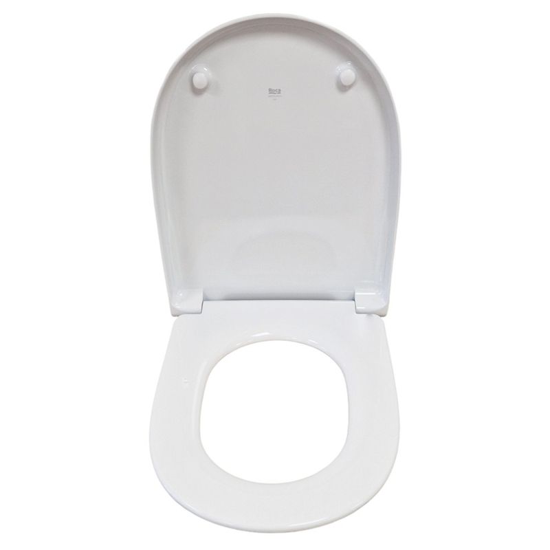 Casa si Gradina - Sanitare - Obiecte sanitare - Accesorii vase de toaleta - Capac WC Roca A8012A200B, 447 mm, 367 mm, 1 functii speciale, capac softclose, oval, duroplast, eliberare rapida, Alb - Infinity.ro