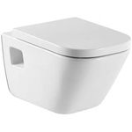 Casa si Gradina - Sanitare - Obiecte sanitare - Accesorii vase de toaleta - Capac WC Roca A80148200U, 453 mm, 350 mm, 1 functii speciale, capac softclose, suprafata antiaderent, Alb - Infinity.ro