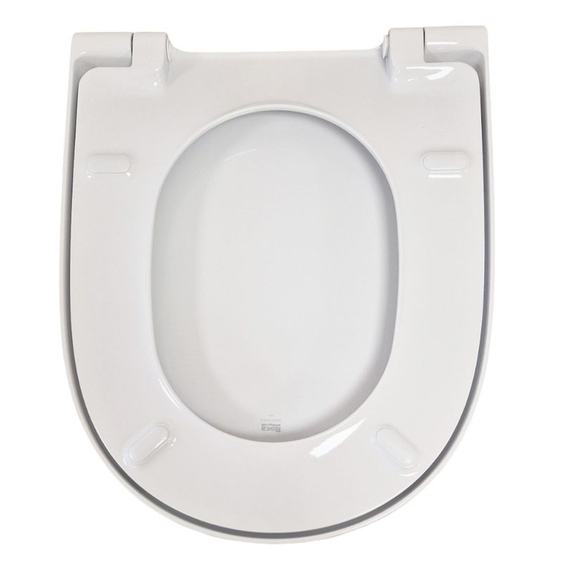 Casa si Gradina - Sanitare - Obiecte sanitare - Accesorii vase de toaleta - Capac WC Roca A8012A200B, 447 mm, 367 mm, 1 functii speciale, capac softclose, oval, duroplast, eliberare rapida, Alb - Infinity.ro