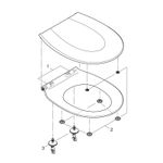 Casa si Gradina - Sanitare - Obiecte sanitare - Accesorii vase de toaleta - Capac WC Grohe 39898000, 449 mm, 364 mm, 1 functii speciale, capac softclose, suprafata antiaderent, Alb - Infinity.ro