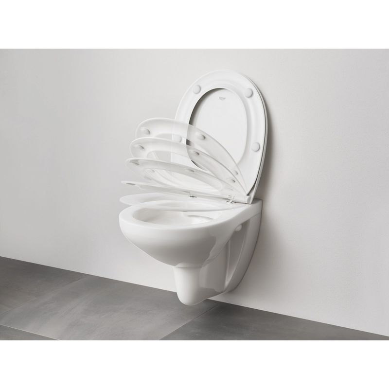 Casa si Gradina - Sanitare - Obiecte sanitare - Accesorii vase de toaleta - Capac WC Grohe 39898000, 449 mm, 364 mm, 1 functii speciale, capac softclose, suprafata antiaderent, Alb - Infinity.ro