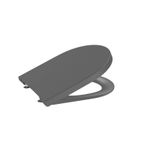Casa si Gradina - Sanitare - Obiecte sanitare - Accesorii vase de toaleta - Capac WC Roca A80152C64B, 415 mm, 374 mm, 1 functii speciale, capac softclose, suprafata antiaderent, Antracit - Infinity.ro
