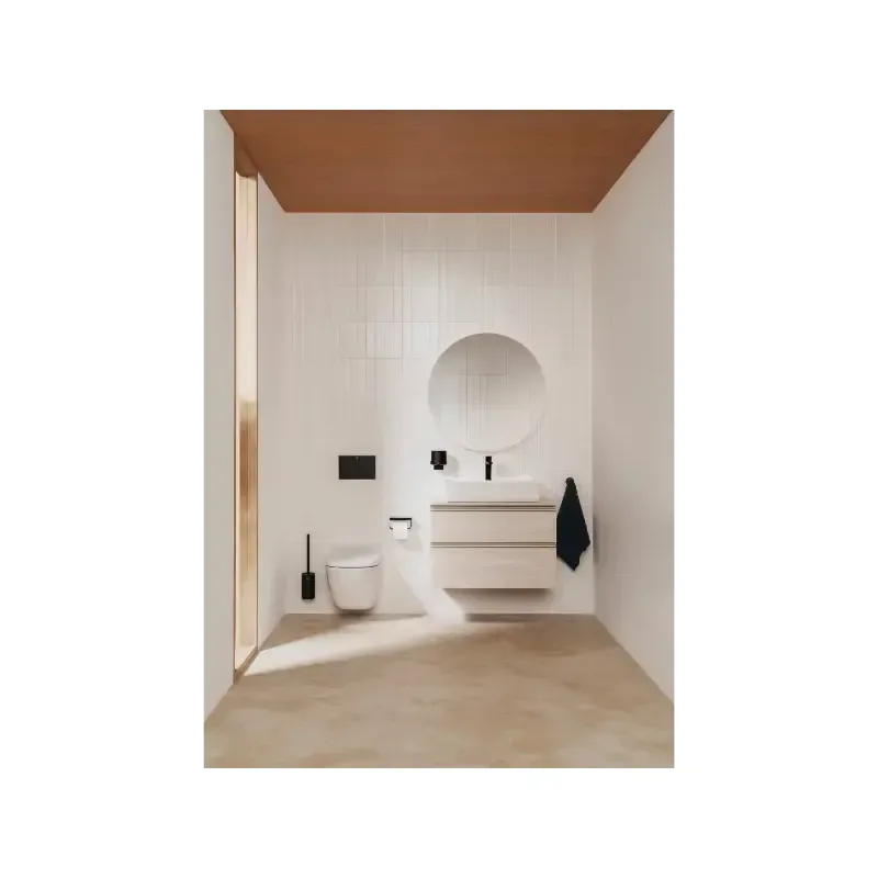 Casa si Gradina - Sanitare - Obiecte sanitare - Accesorii vase de toaleta - Capac WC Roca A801D10001, 449 mm, 357 mm, 1 functii speciale, suprafata antiaderent, oval, duroplast, Alb - Infinity.ro