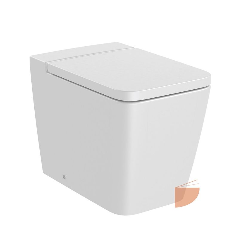 Casa si Gradina - Sanitare - Obiecte sanitare - Accesorii vase de toaleta - Capac WC Roca A80153200B, 442 mm, 372 mm, 1 functii speciale, capac softclose, suprafata antiaderent, Alb - Infinity.ro