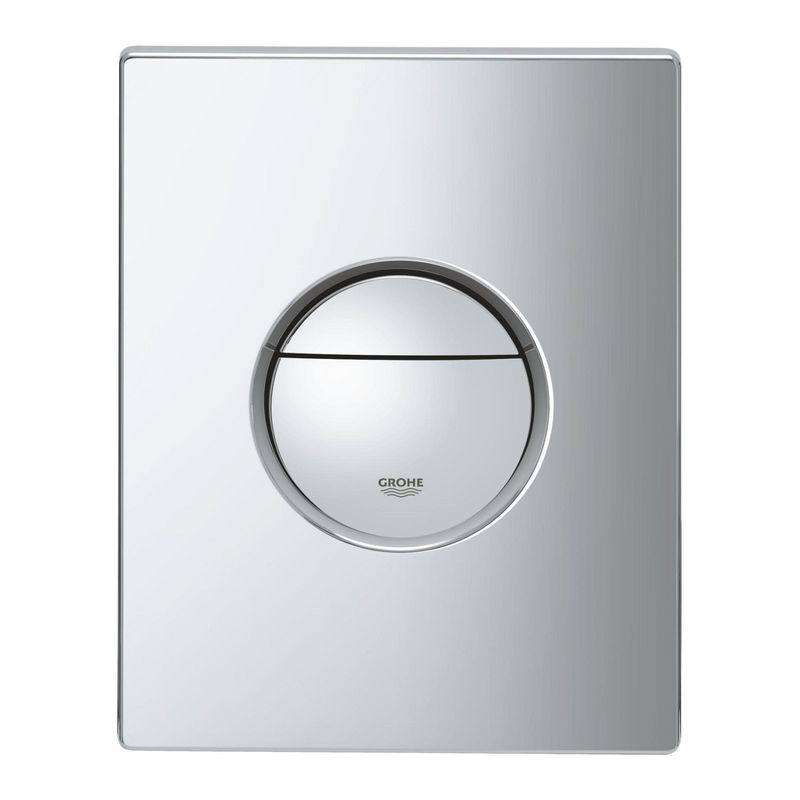Casa si Gradina - Sanitare - Obiecte sanitare - Accesorii vase de toaleta - Clapeta WC Grohe 38965000, 156 mm, 197 mm, functie eco, verticala, incastrat pentru tip rezervor, Crom - Infinity.ro