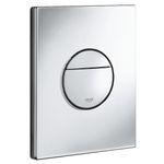 Casa si Gradina - Sanitare - Obiecte sanitare - Accesorii vase de toaleta - Clapeta WC Grohe 38965000, 156 mm, 197 mm, functie eco, verticala, incastrat pentru tip rezervor, Crom - Infinity.ro