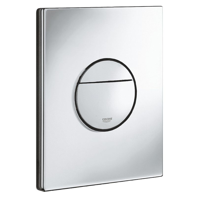 Casa si Gradina - Sanitare - Obiecte sanitare - Accesorii vase de toaleta - Clapeta WC Grohe 38965000, 156 mm, 197 mm, functie eco, verticala, incastrat pentru tip rezervor, Crom - Infinity.ro
