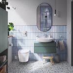 Casa si Gradina - Sanitare - Obiecte sanitare - Accesorii vase de toaleta - Clapeta WC Grohe 38965000, 156 mm, 197 mm, functie eco, verticala, incastrat pentru tip rezervor, Crom - Infinity.ro