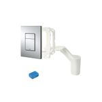 Casa si Gradina - Sanitare - Obiecte sanitare - Accesorii vase de toaleta - Clapeta WC Grohe 38805000, 156 mm, 197 mm, functie eco, verticala, incastrat pentru tip rezervor, Crom - Infinity.ro