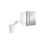 Casa si Gradina - Sanitare - Obiecte sanitare - Accesorii vase de toaleta - Clapeta WC Grohe 38805000, 156 mm, 197 mm, functie eco, verticala, incastrat pentru tip rezervor, Crom - Infinity.ro