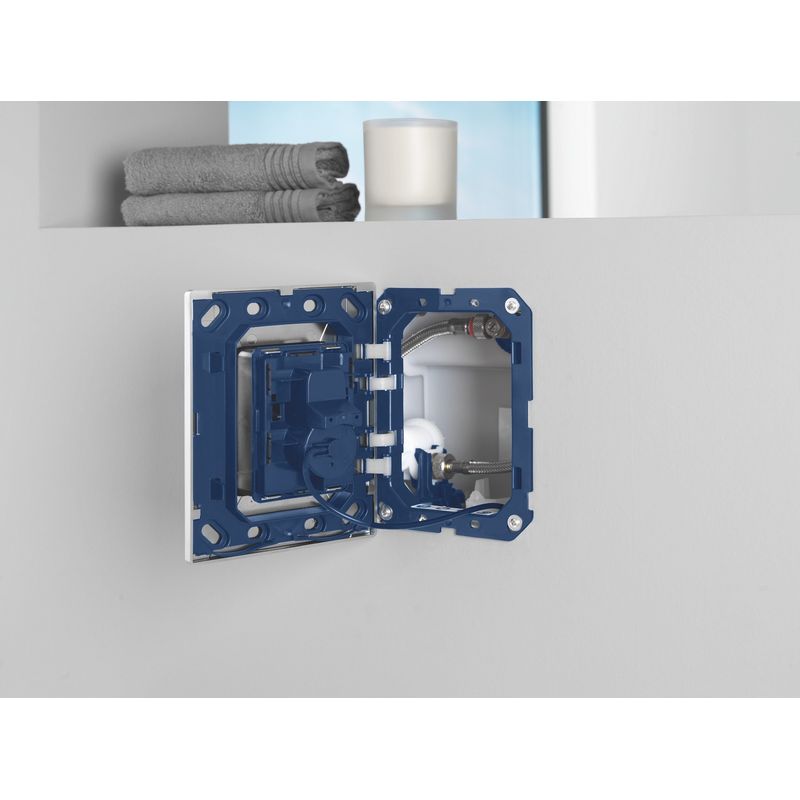 Casa si Gradina - Sanitare - Obiecte sanitare - Accesorii vase de toaleta - Clapeta WC Grohe 38805000, 156 mm, 197 mm, functie eco, verticala, incastrat pentru tip rezervor, Crom - Infinity.ro