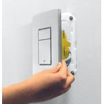 Casa si Gradina - Sanitare - Obiecte sanitare - Accesorii vase de toaleta - Clapeta WC Grohe 38805000, 156 mm, 197 mm, functie eco, verticala, incastrat pentru tip rezervor, Crom - Infinity.ro