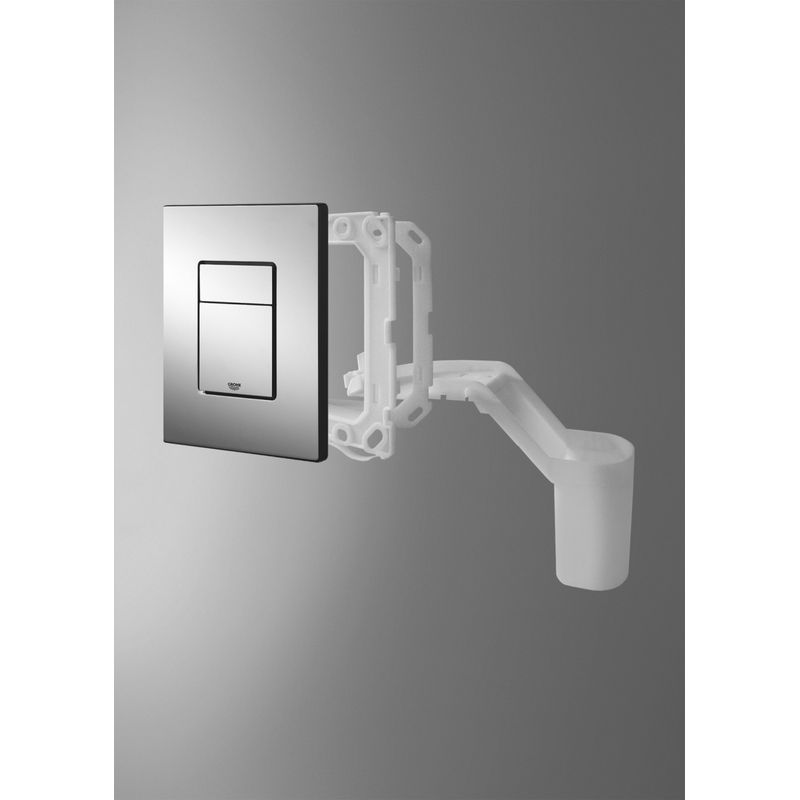 Casa si Gradina - Sanitare - Obiecte sanitare - Accesorii vase de toaleta - Clapeta WC Grohe 38805000, 156 mm, 197 mm, functie eco, verticala, incastrat pentru tip rezervor, Crom - Infinity.ro