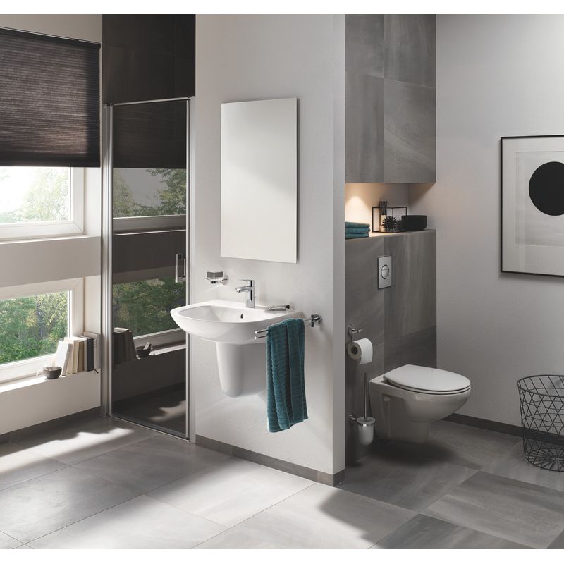 Casa si Gradina - Sanitare - Obiecte sanitare - Accesorii vase de toaleta - Clapeta WC Grohe 37601000, 130 mm, 172 mm, functie eco, verticala, incastrat pentru tip rezervor, Crom - Infinity.ro