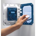 Casa si Gradina - Sanitare - Obiecte sanitare - Accesorii vase de toaleta - Clapeta WC Grohe 38805000, 156 mm, 197 mm, functie eco, verticala, incastrat pentru tip rezervor, Crom - Infinity.ro