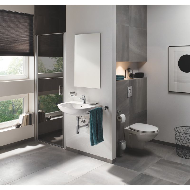 Casa si Gradina - Sanitare - Obiecte sanitare - Accesorii vase de toaleta - Clapeta WC Grohe 37601000, 130 mm, 172 mm, functie eco, verticala, incastrat pentru tip rezervor, Crom - Infinity.ro