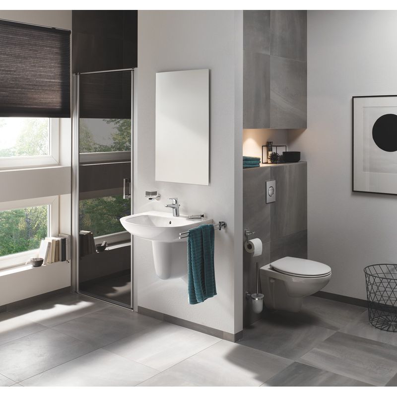 Casa si Gradina - Sanitare - Obiecte sanitare - Accesorii vase de toaleta - Clapeta WC Grohe 37601000, 130 mm, 172 mm, functie eco, verticala, incastrat pentru tip rezervor, Crom - Infinity.ro