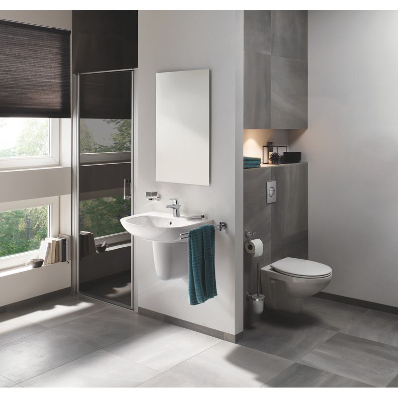 Casa si Gradina - Sanitare - Obiecte sanitare - Accesorii vase de toaleta - Clapeta WC Grohe 37601000, 130 mm, 172 mm, functie eco, verticala, incastrat pentru tip rezervor, Crom - Infinity.ro