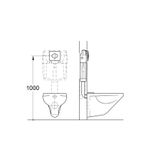 Casa si Gradina - Sanitare - Obiecte sanitare - Accesorii vase de toaleta - Clapeta WC Grohe 38506000, 156 mm, 197 mm, functie eco, orizontala, incastrat pentru tip rezervor, Crom - Infinity.ro