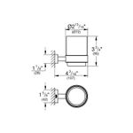 Casa si Gradina - Sanitare - Suporturi si accesorii baie - Accesorii baie - Pahar baie Grohe 40755001, 107 mm, 95 mm, 1 orificii instalare, 140 volum ml, pe perete, metal, Crom - Infinity.ro