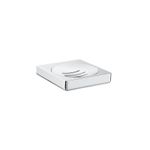 Casa si Gradina - Sanitare - Suporturi si accesorii baie - Suporturi baie - Savoniera Roca A817023001, 120 mm, 110 mm, 2 orificii instalare, pe perete, metal, elemente fixare ascunse, Crom - Infinity.ro