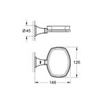 Casa si Gradina - Sanitare - Suporturi si accesorii baie - Suporturi baie - Savoniera Grohe 40628000, 126 mm, 2 orificii instalare, pe perete, portelan, metal, elemente fixare ascunse, Crom - Infinity.ro