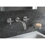 Casa si Gradina - Sanitare - Suporturi si accesorii baie - Suporturi baie - Savoniera Grohe 40256003, 105 mm, 1 orificii instalare, pe suport, sticla, savoniera, Alb - Infinity.ro