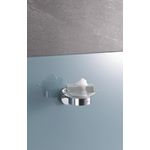 Casa si Gradina - Sanitare - Suporturi si accesorii baie - Suporturi baie - Savoniera Grohe 41193000, 125 mm, 2 orificii instalare, pe perete, sticla, metal, elemente fixare ascunse, Crom - Infinity.ro