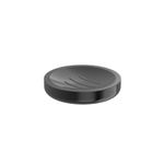 Casa si Gradina - Sanitare - Suporturi si accesorii baie - Suporturi baie - Savoniera Roca A817024NM0, 110 mm, pe blat, metal, elemente fixare ascunse, savoniera, Negru - Infinity.ro
