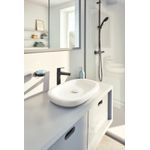 Casa si Gradina - Sanitare - Suporturi si accesorii baie - Suporturi baie - Savoniera Grohe 411932430, 110 mm, 2 orificii instalare, pe perete, metal, sticla, elemente fixare ascunse, Negru - Infinity.ro