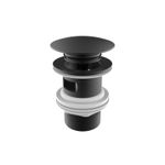 Casa si Gradina - Sanitare - Chiuveta bucatarie si accesorii - Accesorii chiuvete - Ventil lavoar Roca A5054015NM, 105 mm, 45 mm, 65 diametru, 1 1/4 diametru montaj, universal, in bideu, in lavoar, Negru - Infinity.ro