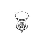 Casa si Gradina - Sanitare - Chiuveta bucatarie si accesorii - Accesorii chiuvete - Ventil lavoar Grohe 65808000, 70 mm, 72 mm, 45 diametru, 1 1/4 diametru montaj, universal, in bideu, in lavoar, Crom - Infinity.ro