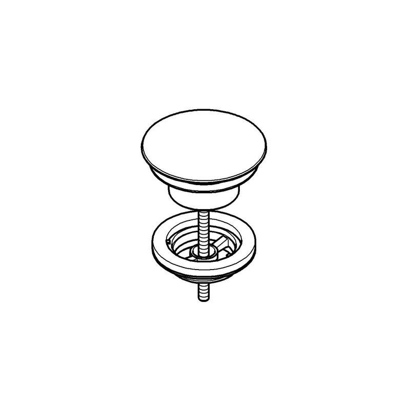 Casa si Gradina - Sanitare - Chiuveta bucatarie si accesorii - Accesorii chiuvete - Ventil lavoar Grohe 65808000, 70 mm, 72 mm, 45 diametru, 1 1/4 diametru montaj, universal, in bideu, in lavoar, Crom - Infinity.ro