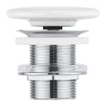 Casa si Gradina - Sanitare - Chiuveta bucatarie si accesorii - Accesorii chiuvete - Ventil lavoar Grohe 49623000, 84 mm, 70 mm, 45 diametru, 1 1/4 diametru montaj, universal, in bideu, in lavoar, Alb - Infinity.ro