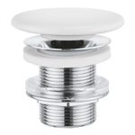 Casa si Gradina - Sanitare - Chiuveta bucatarie si accesorii - Accesorii chiuvete - Ventil lavoar Grohe 49623000, 84 mm, 70 mm, 45 diametru, 1 1/4 diametru montaj, universal, in bideu, in lavoar, Alb - Infinity.ro