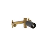 Casa si Gradina - Sanitare - Lavoar baie si accesorii - Accesorii baterii sanitare - Valva baterie lavoar Roca A5E3501NB0, 1/2 diametru alimentare, 2 nr iesiri, 2 nr intrari, incastrat, negru - Infinity.ro