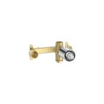 Casa si Gradina - Sanitare - Lavoar baie si accesorii - Accesorii baterii sanitare - Valva baterie lavoar Roca A5E3503C00, 1/2 diametru alimentare, 2 nr iesiri, 2 nr intrari, incastrat, crom - Infinity.ro