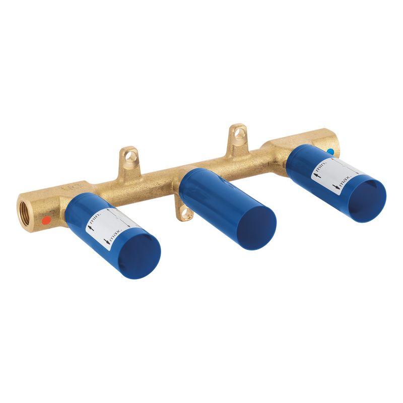 Casa si Gradina - Sanitare - Lavoar baie si accesorii - Accesorii baterii sanitare - Valva lavoar Grohe 29025002, 1/2 diametru alimentare, 1/2 diametru iesire, 1 nr iesiri, 2 nr intrari, alama - Infinity.ro