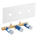 Casa si Gradina - Sanitare - Lavoar baie si accesorii - Accesorii baterii sanitare - Valva lavoar Grohe 29025002, 1/2 diametru alimentare, 1/2 diametru iesire, 1 nr iesiri, 2 nr intrari, alama - Infinity.ro