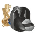 Casa si Gradina - Sanitare - Lavoar baie si accesorii - Accesorii baterii sanitare - Valva incastrat Grohe 33965000, 1 bar, 138 mm, 1 functii palarie dus, 2 nr iesiri, 2 nr intrari, cu diverter - Infinity.ro