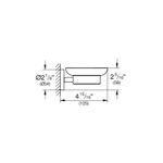 Casa si Gradina - Sanitare - Suporturi si accesorii baie - Suporturi baie - Suport sapun Grohe 40444001, 125 mm, 1 orificii instalare, pe perete, sticla, metal, elemente fixare ascunse, Crom - Infinity.ro