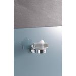 Casa si Gradina - Sanitare - Suporturi si accesorii baie - Suporturi baie - Suport sapun Grohe 40444001, 125 mm, 1 orificii instalare, pe perete, sticla, metal, elemente fixare ascunse, Crom - Infinity.ro