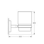 Casa si Gradina - Sanitare - Suporturi si accesorii baie - Suporturi baie - Suport Grohe 40585001, 111 mm, 54 mm, 2 orificii instalare, pe perete, metal, elemente fixare ascunse, Crom - Infinity.ro