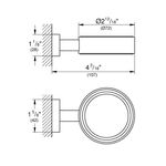 Casa si Gradina - Sanitare - Suporturi si accesorii baie - Suporturi baie - Suport Grohe 40508001, 107 mm, 42 mm, 2 orificii instalare, pe perete, metal, elemente fixare ascunse, Crom - Infinity.ro