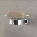 Casa si Gradina - Sanitare - Suporturi si accesorii baie - Suporturi baie - Suport Grohe 40508001, 107 mm, 42 mm, 2 orificii instalare, pe perete, metal, elemente fixare ascunse, Crom - Infinity.ro