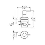 Casa si Gradina - Sanitare - Suporturi si accesorii baie - Suporturi baie - Suport Grohe 40508001, 107 mm, 42 mm, 2 orificii instalare, pe perete, metal, elemente fixare ascunse, Crom - Infinity.ro