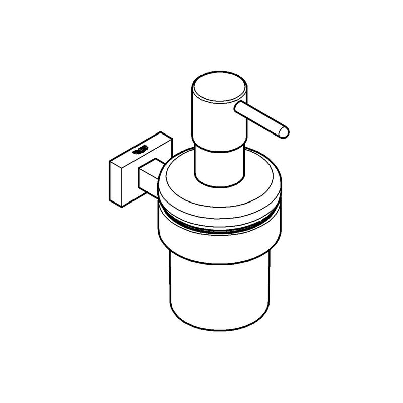 Casa si Gradina - Sanitare - Suporturi si accesorii baie - Suporturi baie - Suport Grohe 40508001, 107 mm, 42 mm, 2 orificii instalare, pe perete, metal, elemente fixare ascunse, Crom - Infinity.ro