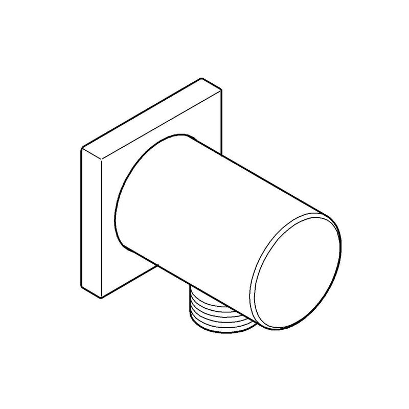 Casa si Gradina - Sanitare - Cazi si cabine de dus - Coloane si seturi de dus - Cot iesire dus Grohe 27076000, 54 mm, 50 mm, 1/2 diametru filet iesire, 1/2 diametru filet alimentare, Crom - Infinity.ro