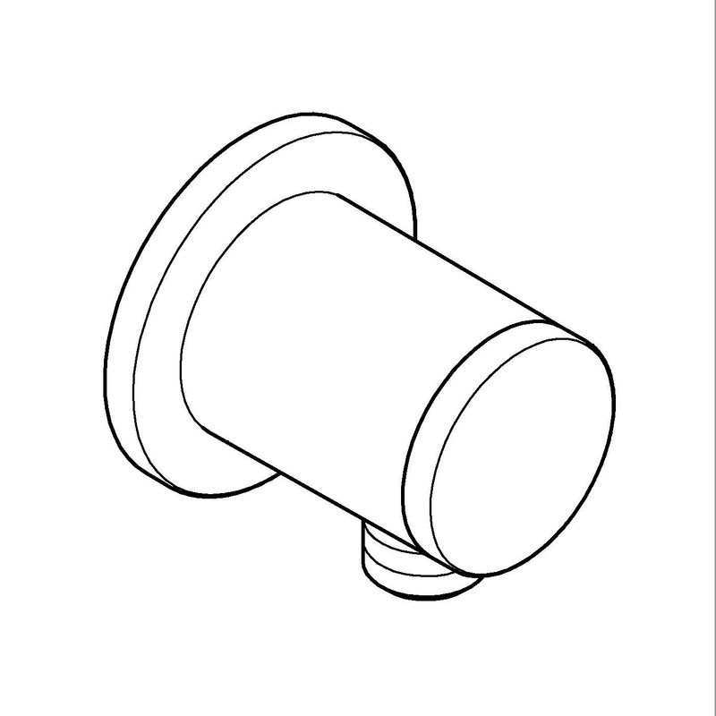 Casa si Gradina - Sanitare - Cazi si cabine de dus - Coloane si seturi de dus - Cot iesire dus Grohe 286712431, 65 mm, 67 mm, 1/2 diametru filet iesire, 1/2 diametru filet alimentare, Negru - Infinity.ro