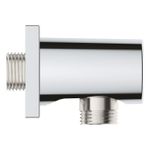 Casa si Gradina - Sanitare - Cazi si cabine de dus - Coloane si seturi de dus - Cot iesire dus Grohe 27076000, 54 mm, 50 mm, 1/2 diametru filet iesire, 1/2 diametru filet alimentare, Crom - Infinity.ro
